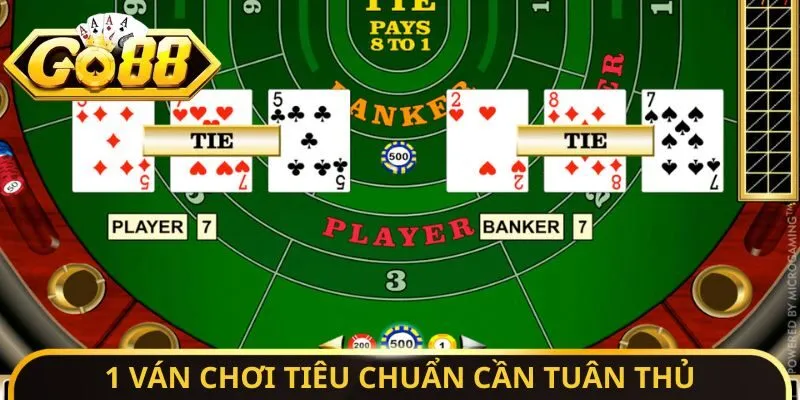 1 ván chơi tiêu chuẩn cần tuân thủ