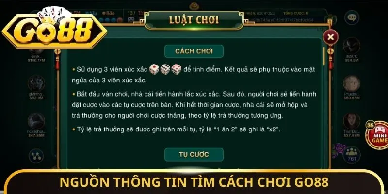 Nguồn thông tin tìm cách chơi có trách nhiệm Go88