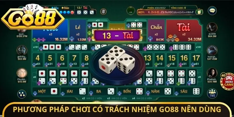 Phương pháp chơi có trách nhiệm Go88 nên dùng