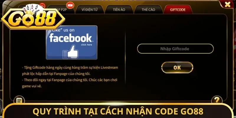 Quy trình tại cách nhận Code Go88