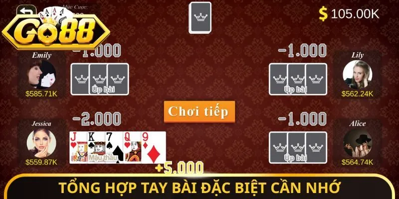 Tổng hợp tay bài đặc biệt cần nhớ